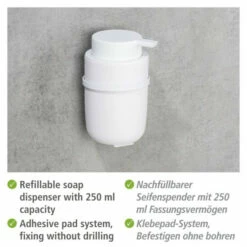 Wenko Turbo-Loc® Seifenspender Carpino Weiß -Günstiges Wenko Geschäft unnamed file 28253