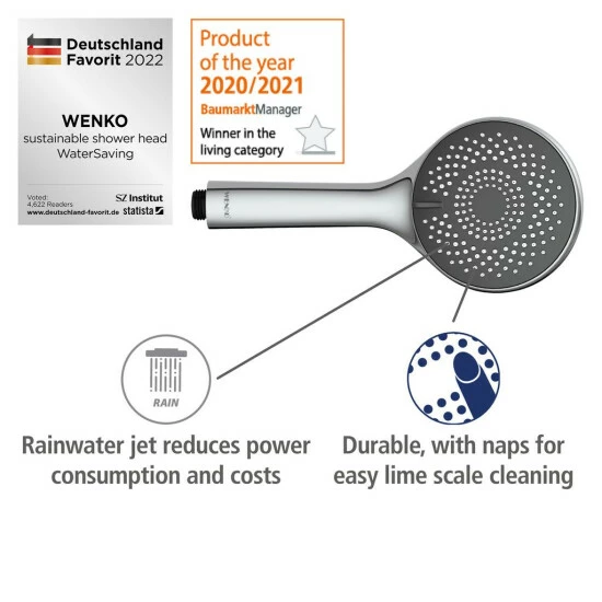 Wenko Brauseset Watersaving Chrom 12 Wenko Brauseset Watersaving Chrom – Bild 10