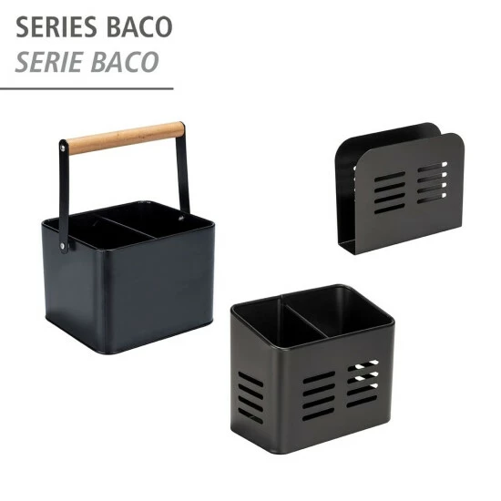 Wenko Serviettenhalter Baco Schwarz 8 Wenko Serviettenhalter Baco Schwarz – Bild 6