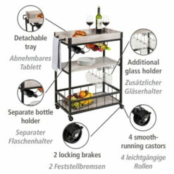 Wenko Küchenwagen Rustico Beton/Schwarz 21 Wenko Küchenwagen Rustico Beton/Schwarz -Günstiges Wenko Geschäft unnamed file 28389