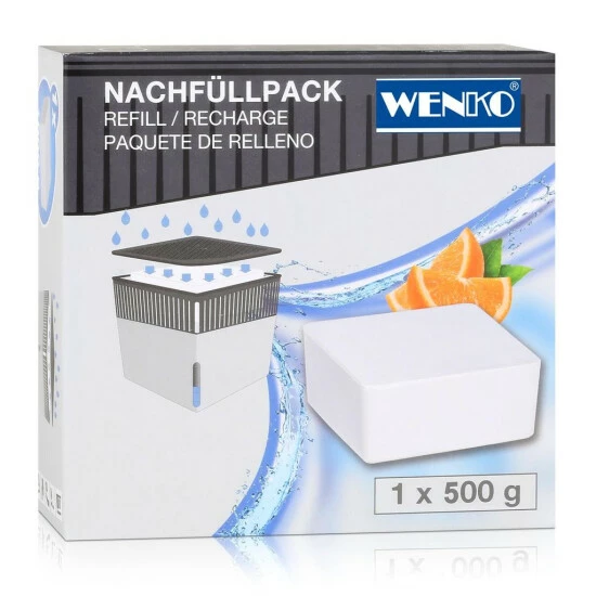 Wenko 50261100 Design Raumentfeuchter Cube Nachfüller Orange 500g (1er Pack) 3 Wenko 50261100 Design Raumentfeuchter Cube Nachfüller Orange 500g (1er Pack)