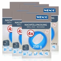 Wenko Entfeuchter Tab Nachfüllpackung 4x250g - 50210100 Raumfeuchter (6er Pack)