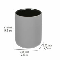 Wenko Zahnputzbecher Avellino Grau Keramik 12 Wenko Zahnputzbecher Avellino Grau Keramik -Günstiges Wenko Geschäft unnamed file 28455