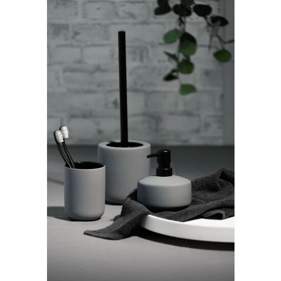 Wenko Zahnputzbecher Avellino Grau Keramik 7 Wenko Zahnputzbecher Avellino Grau Keramik – Bild 5