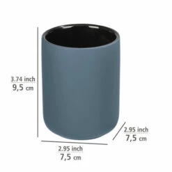 Wenko Zahnputzbecher Avellino Blau Keramik -Günstiges Wenko Geschäft unnamed file 28464