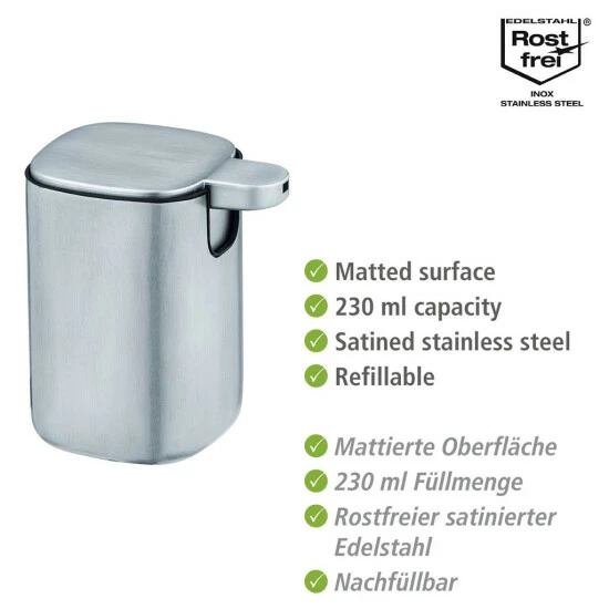 Wenko Seifenspender Alassio, Matt 4 Wenko Seifenspender Alassio, Matt – Bild 2