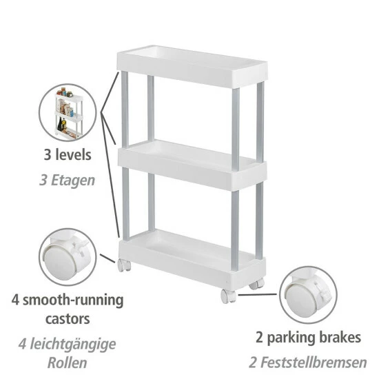 Wenko Haushalts- Und Badwagen Mino 4 Wenko Haushalts- Und Badwagen Mino – Bild 2
