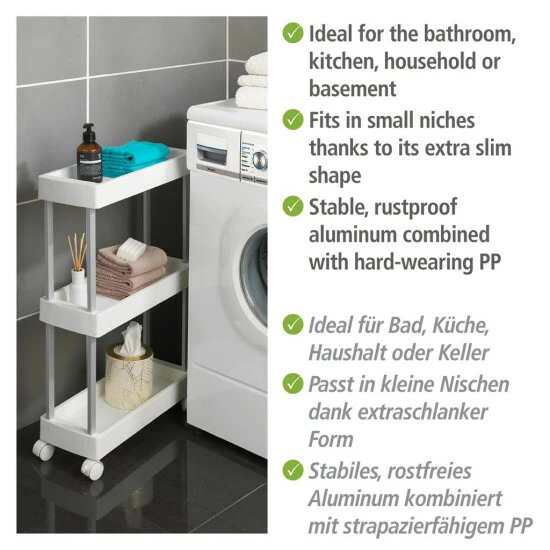 Wenko Haushalts- Und Badwagen Mino 5 Wenko Haushalts- Und Badwagen Mino – Bild 3