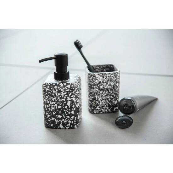 Wenko Seifenspender Terrazzo Schwarz 11 Wenko Seifenspender Terrazzo Schwarz – Bild 9
