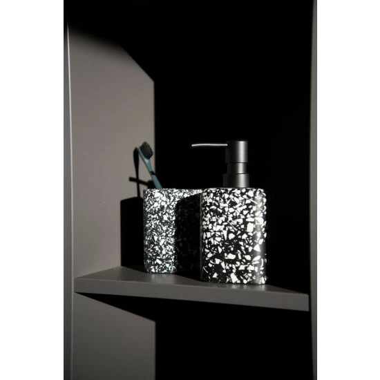 Wenko Seifenspender Terrazzo Schwarz 12 Wenko Seifenspender Terrazzo Schwarz – Bild 10