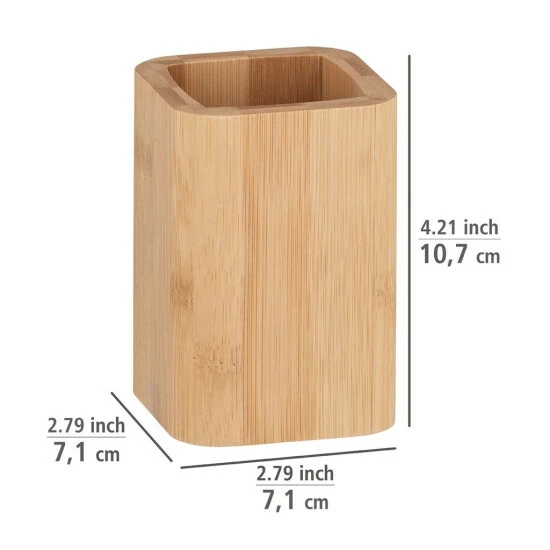 Wenko Zahnputzbecher Bambusa 5 Wenko Zahnputzbecher Bambusa – Bild 3