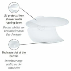 Wenko Turbo-Loc® Wandseifenablage Sora, Weiß -Günstiges Wenko Geschäft unnamed file 28684