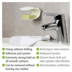 Wenko Turbo-Loc® Wandseifenablage Sora, Weiß -Günstiges Wenko Geschäft unnamed file 28685