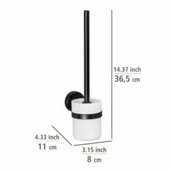 Wenko Static-Loc® Plus WC-Garnitur Pavia Schwarz -Günstiges Wenko Geschäft unnamed file 28694