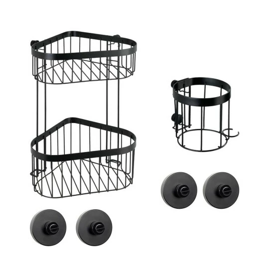 Wenko Badezimmer-Set Classic Plus Black Mit VacuumLoc® Adapter 2-teilig 13 Wenko Badezimmer-Set Classic Plus Black Mit VacuumLoc® Adapter 2-teilig – Bild 11