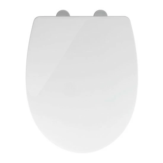 WENKO Toilettensitz Tavola Weiß, 38 X 45 Cm - WC-Sitz Mit Absenkautomatik (Easy Close) Und Komfortabler Fix Clip Befestigung 5 WENKO Toilettensitz Tavola Weiß, 38 X 45 Cm - WC-Sitz Mit Absenkautomatik (Easy Close) Und Komfortabler Fix Clip Befestigung – Bild 3