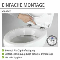 WENKO Toilettensitz Tavola Weiß, 38 X 45 Cm - WC-Sitz Mit Absenkautomatik (Easy Close) Und Komfortabler Fix Clip Befestigung 20 WENKO Toilettensitz Tavola Weiß, 38 X 45 Cm - WC-Sitz Mit Absenkautomatik (Easy Close) Und Komfortabler Fix Clip Befestigung -Günstiges Wenko Geschäft unnamed file 2878