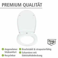 WENKO Toilettensitz Tavola Weiß, 38 X 45 Cm - WC-Sitz Mit Absenkautomatik (Easy Close) Und Komfortabler Fix Clip Befestigung 21 WENKO Toilettensitz Tavola Weiß, 38 X 45 Cm - WC-Sitz Mit Absenkautomatik (Easy Close) Und Komfortabler Fix Clip Befestigung -Günstiges Wenko Geschäft unnamed file 2879