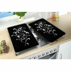 Wenko Herdabdeckplatte Ornamento Nero 2er Set -Günstiges Wenko Geschäft unnamed file 28832