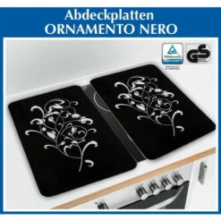Wenko Herdabdeckplatte Ornamento Nero 2er Set -Günstiges Wenko Geschäft unnamed file 28835