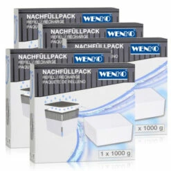 Wenko 50250100 Design Raumentfeuchter Cube Nachfüller 1000g (5er Pack)