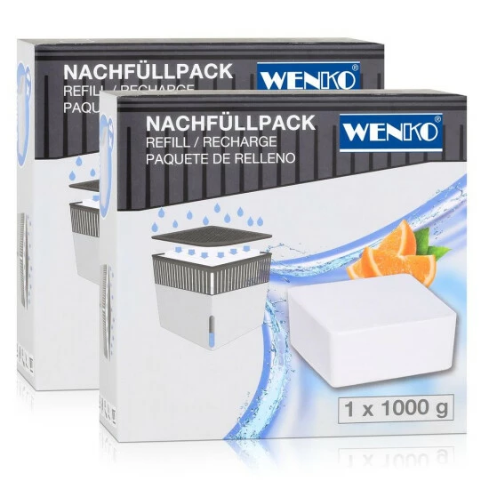 Wenko 50251100 Design Raumentfeuchter Cube Nachfüller Orange 1000g (2er Pack) 3 Wenko 50251100 Design Raumentfeuchter Cube Nachfüller Orange 1000g (2er Pack)