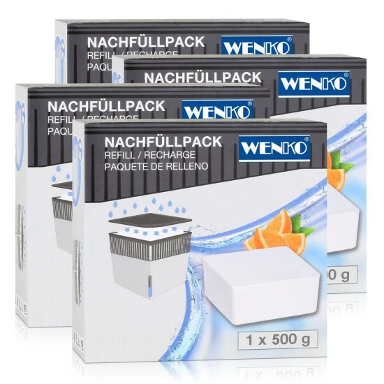 Wenko 50261100 Design Raumentfeuchter Cube Nachfüller Orange 500g (4er Pack) 3 Wenko 50261100 Design Raumentfeuchter Cube Nachfüller Orange 500g (4er Pack)