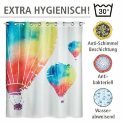 Wenko Anti-Schimmel Duschvorhang In The Air Flex -Günstiges Wenko Geschäft unnamed file 28932