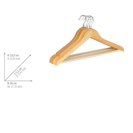 Wenko Formbügel Eco Natur 6er Set 7 Wenko Formbügel Eco Natur 6er Set – Bild 5