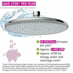 Wenko Regenduschkopf Watersaving Ø 22,5 Cm 20 Wenko Regenduschkopf Watersaving Ø 22,5 Cm -Günstiges Wenko Geschäft unnamed file 2895