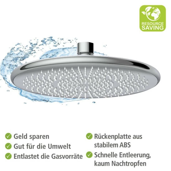 Wenko Regenduschkopf Watersaving Ø 22,5 Cm 7 Wenko Regenduschkopf Watersaving Ø 22,5 Cm – Bild 5