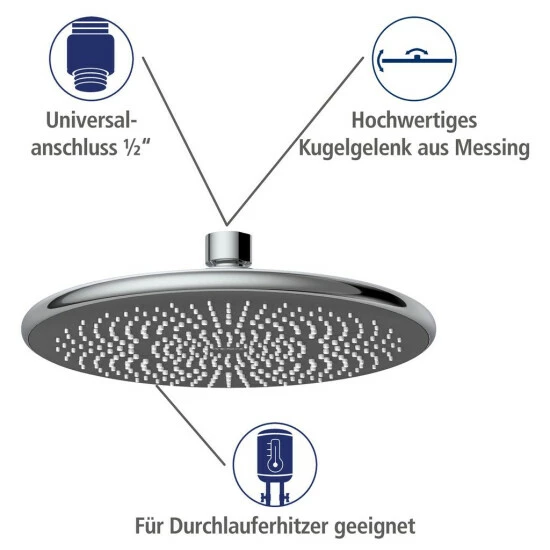 Wenko Regenduschkopf Watersaving Ø 22,5 Cm 11 Wenko Regenduschkopf Watersaving Ø 22,5 Cm – Bild 9