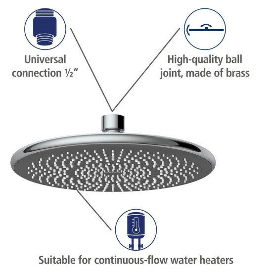 Wenko Regenduschkopf Watersaving Ø 22,5 Cm 12 Wenko Regenduschkopf Watersaving Ø 22,5 Cm – Bild 10