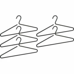 Wenko Kleiderbügel Lux Schwarz 5er Set