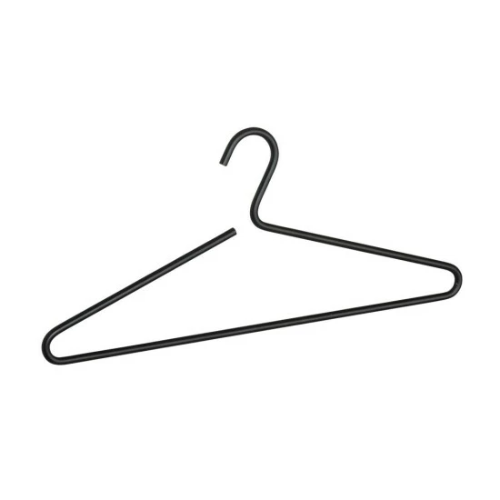 Wenko Kleiderbügel Lux Schwarz 5er Set 4 Wenko Kleiderbügel Lux Schwarz 5er Set – Bild 2