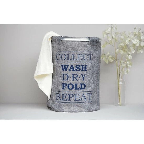 Wenko Wäschesammler Ringo Grau 4 Wenko Wäschesammler Ringo Grau – Bild 2