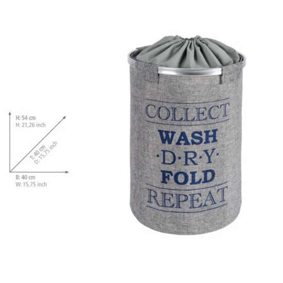 Wenko Wäschesammler Ringo Grau 8 Wenko Wäschesammler Ringo Grau – Bild 6