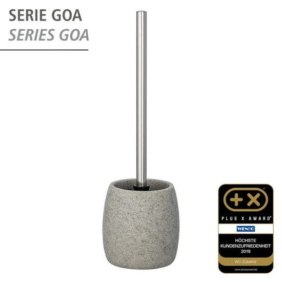 Wenko WC-Garnitur Goa Hellgrau 6 Wenko WC-Garnitur Goa Hellgrau – Bild 4