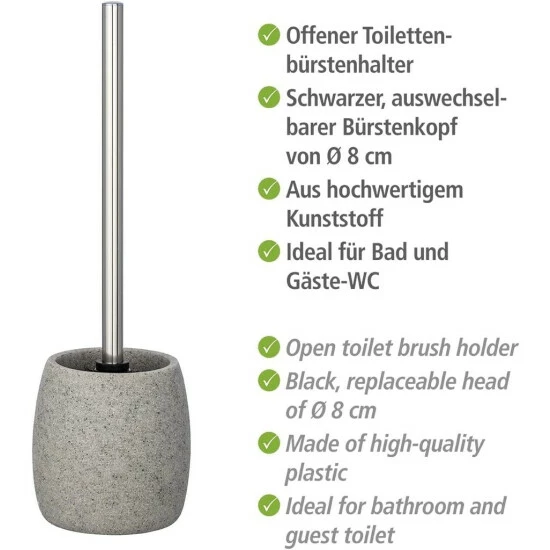 Wenko WC-Garnitur Goa Hellgrau 15 Wenko WC-Garnitur Goa Hellgrau – Bild 13