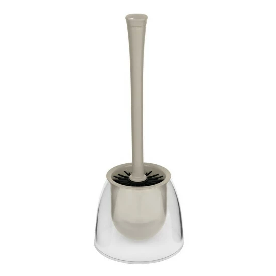 Wenko WC-Garnitur Fiesta Taupe/Transparent 3 Wenko WC-Garnitur Fiesta Taupe/Transparent