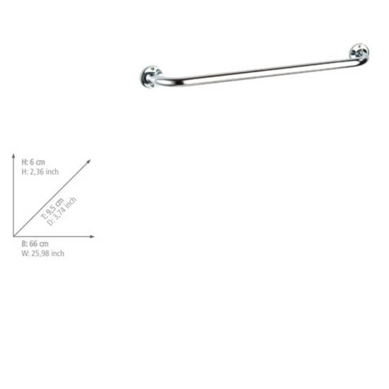 Wenko Badetuchstange Basic 60 Cm 6 Wenko Badetuchstange Basic 60 Cm – Bild 4