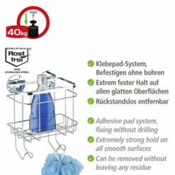 Wenko Turbo-Loc® Edelstahl Wandkorb Mit Haken -Günstiges Wenko Geschäft unnamed file 29330