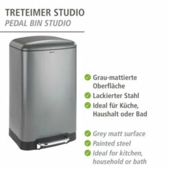 Wenko Treteimer Studio Easy-Close Grau 30 L 19 Wenko Treteimer Studio Easy-Close Grau 30 L -Günstiges Wenko Geschäft unnamed file 29422