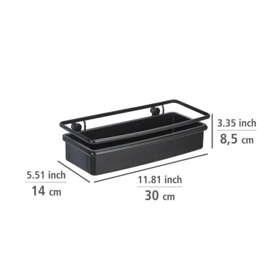 Wenko Wandablage Molinella Schwarz 9 Wenko Wandablage Molinella Schwarz – Bild 7