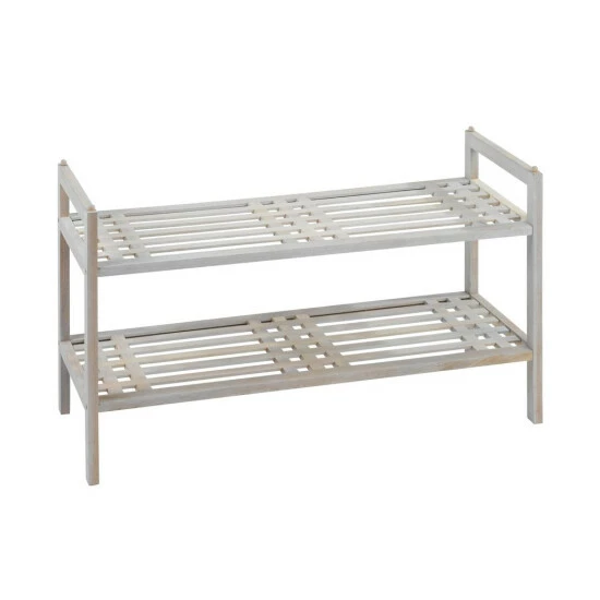 Wenko Regalsystem Norway Aus Walnussholz Mit 2 Ablagen Natur Weiß 6 Wenko Regalsystem Norway Aus Walnussholz Mit 2 Ablagen Natur Weiß – Bild 4