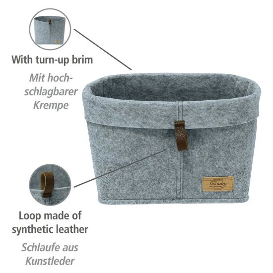 Wenko Filz-Korb Feli L 4 Wenko Filz-Korb Feli L – Bild 2