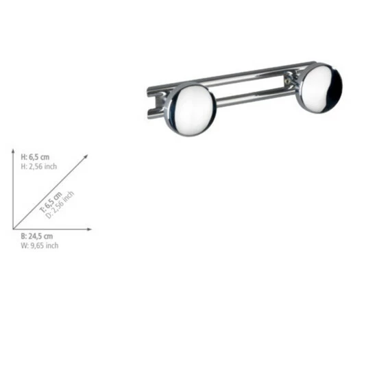 Wenko Hakenleiste Basic Mit 2 Haken Edelstahl 8 Wenko Hakenleiste Basic Mit 2 Haken Edelstahl – Bild 6