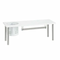 Wenko Universalregal Mit Rollenhalter Blanco