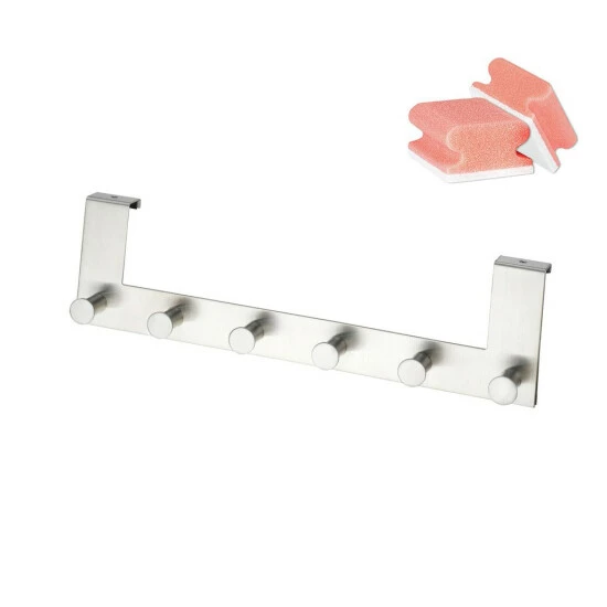 Wenko Türgarderobe Celano – Türhaken Zum Einhängen Mit 6 Haken, Ohne Bohren, Edelstahl Rostfrei, Inklusive GRATIS 2er Schwämme Set In Rot/Weiß 3 Wenko Türgarderobe Celano – Türhaken Zum Einhängen Mit 6 Haken, Ohne Bohren, Edelstahl Rostfrei, Inklusive GRATIS 2er Schwämme Set In Rot/Weiß