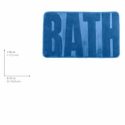 Wenko Badteppich Memory Foam Bath, Fjord Blue